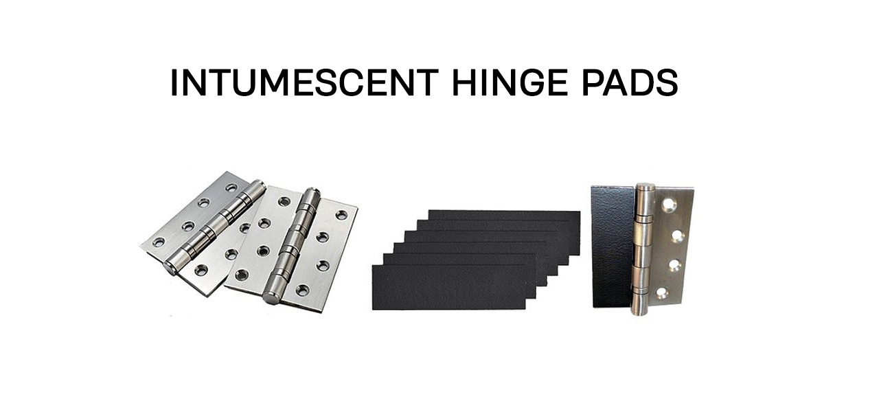 Hinges with Intumescent Pads